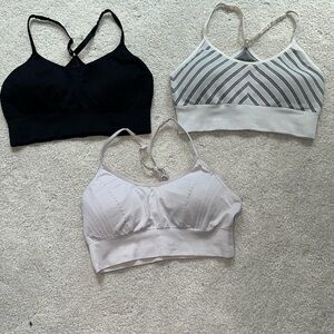 set of 3 pro fit sports bras